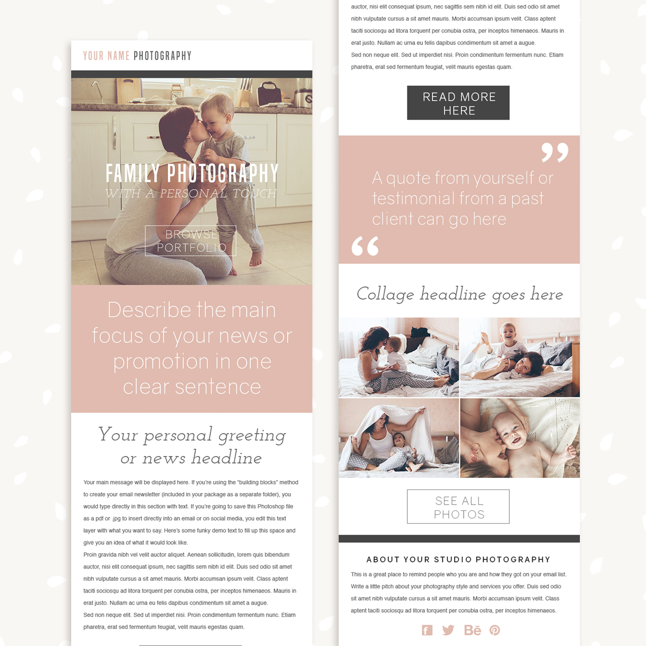 Photography Newsletter Template