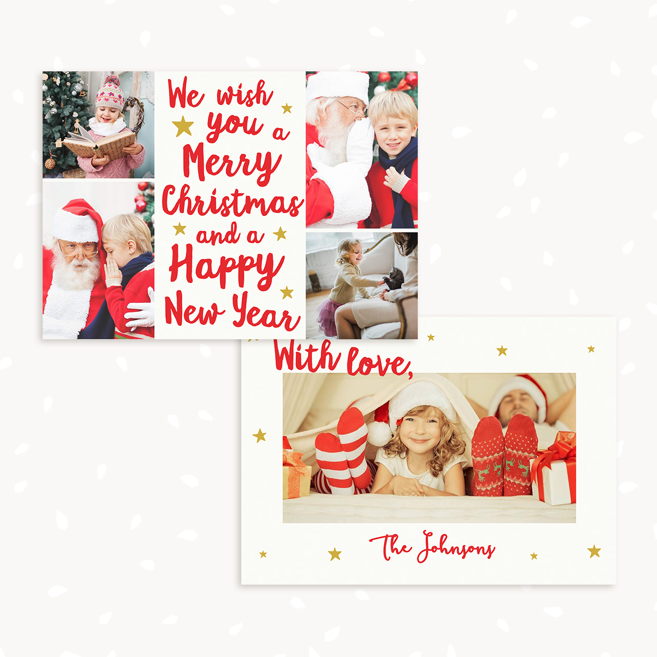 Christmas card Hand Lettering Photoshop