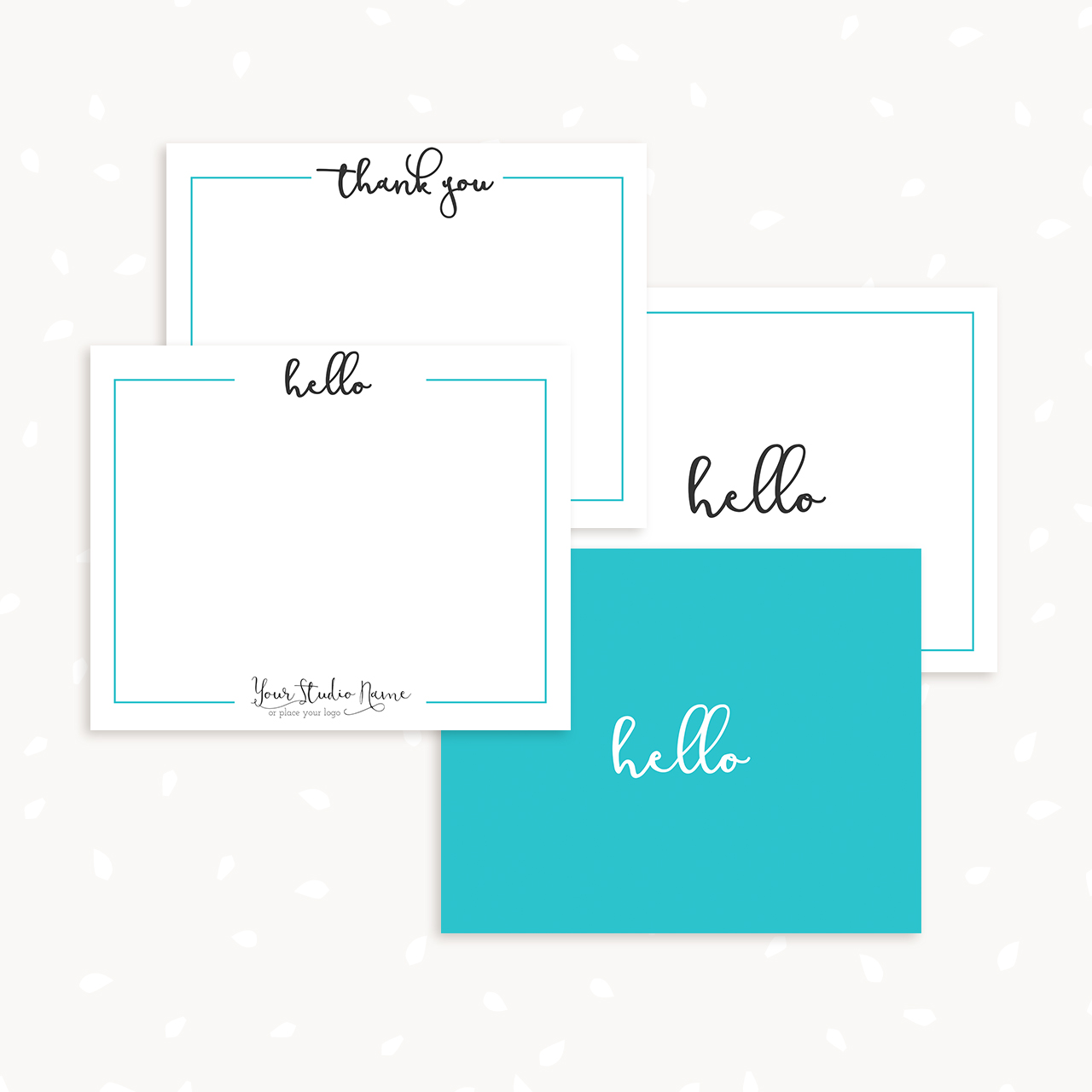 Note card template for photographers