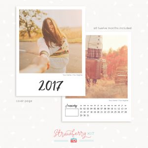 Year calendar template photographer