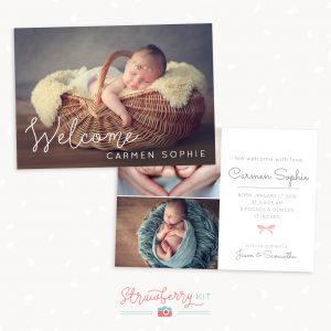 Newborn Announcement Template