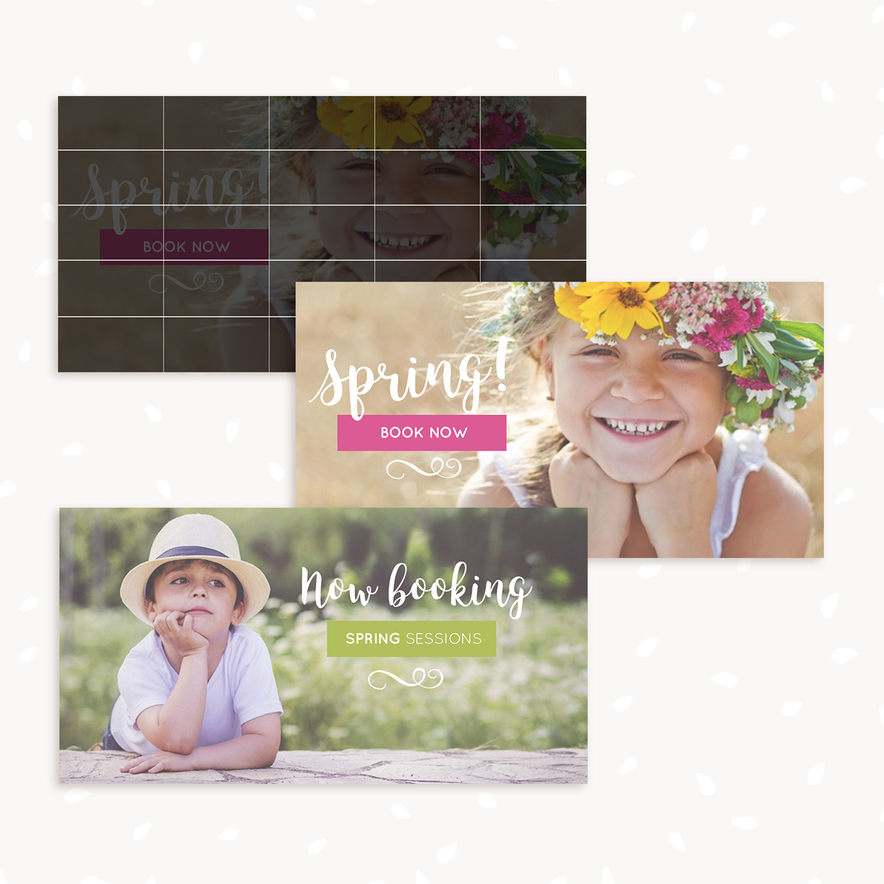 Facebook Ad Templates for promoting photo sessions Strawberry Kit
