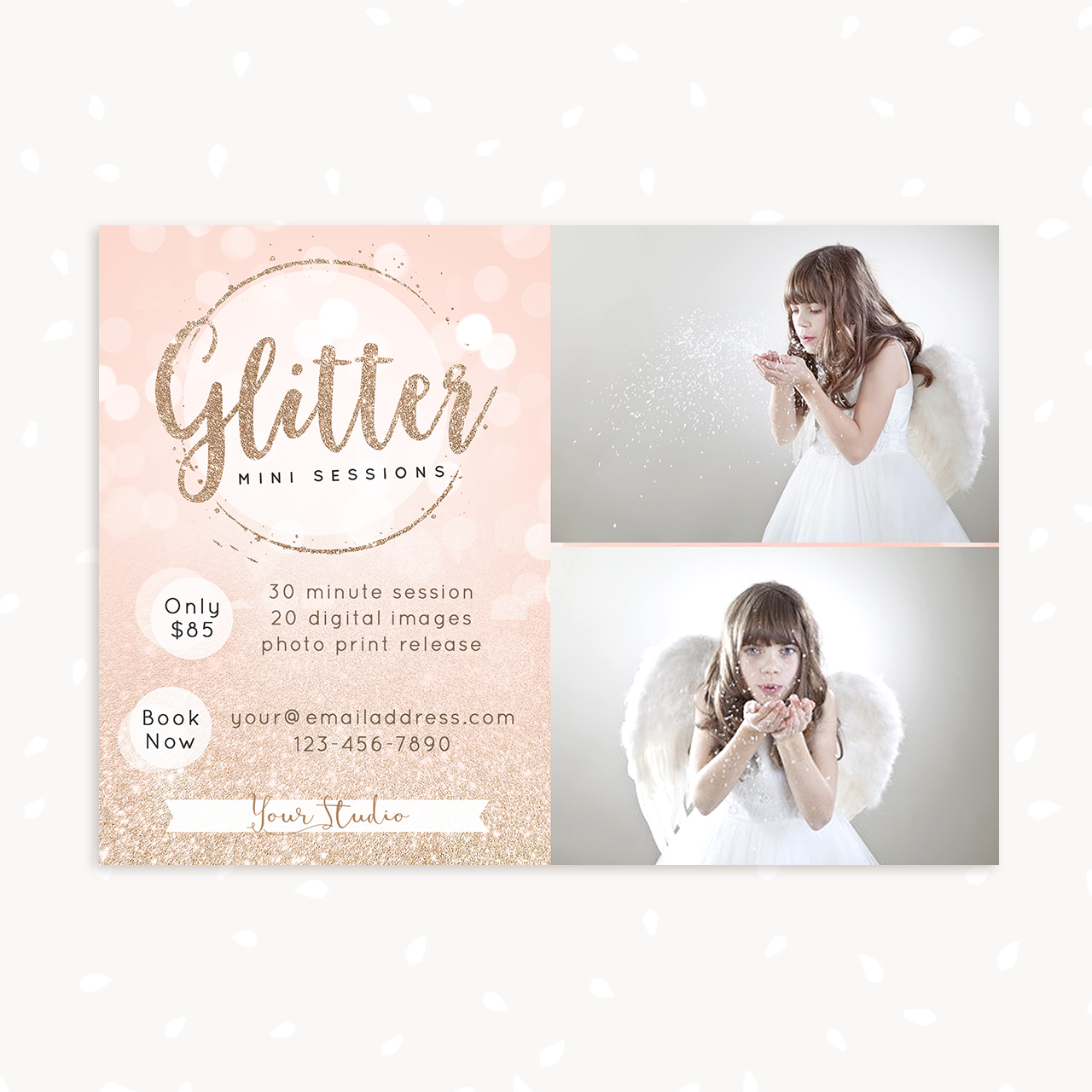 Glitter mini session photographers