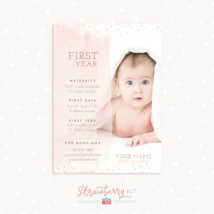 Baby First Year Package Template for Photographers