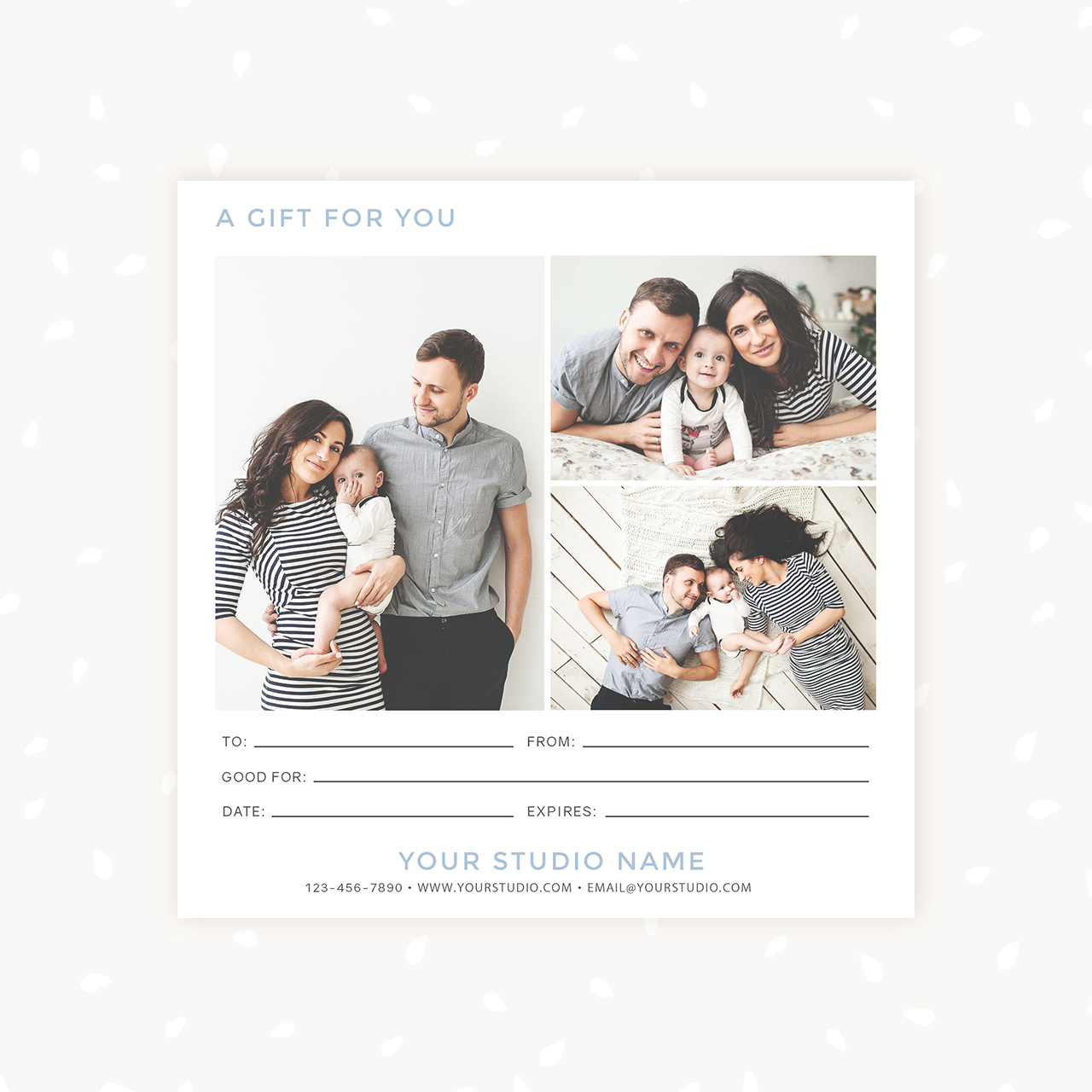 Gift certificate template printable