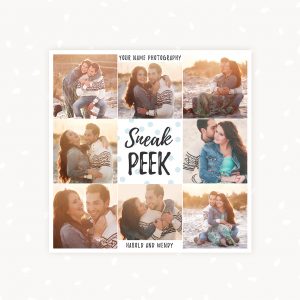 Sneak peek template photographers