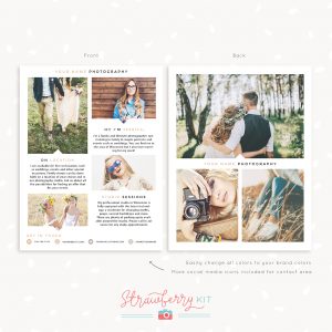 Letter Size Photography Flyer Template