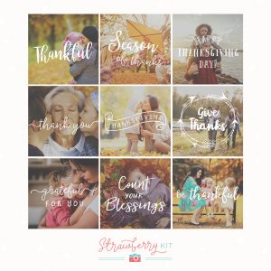 Thanksgiving Photography Overlays