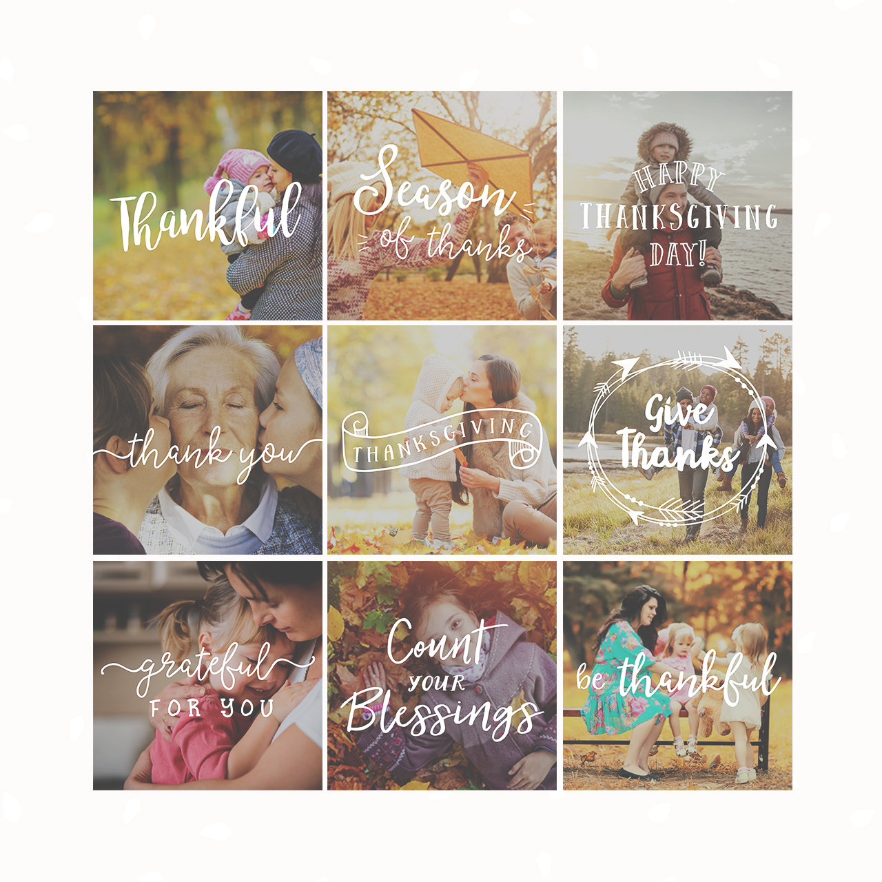 Thanksgiving Text Overlays