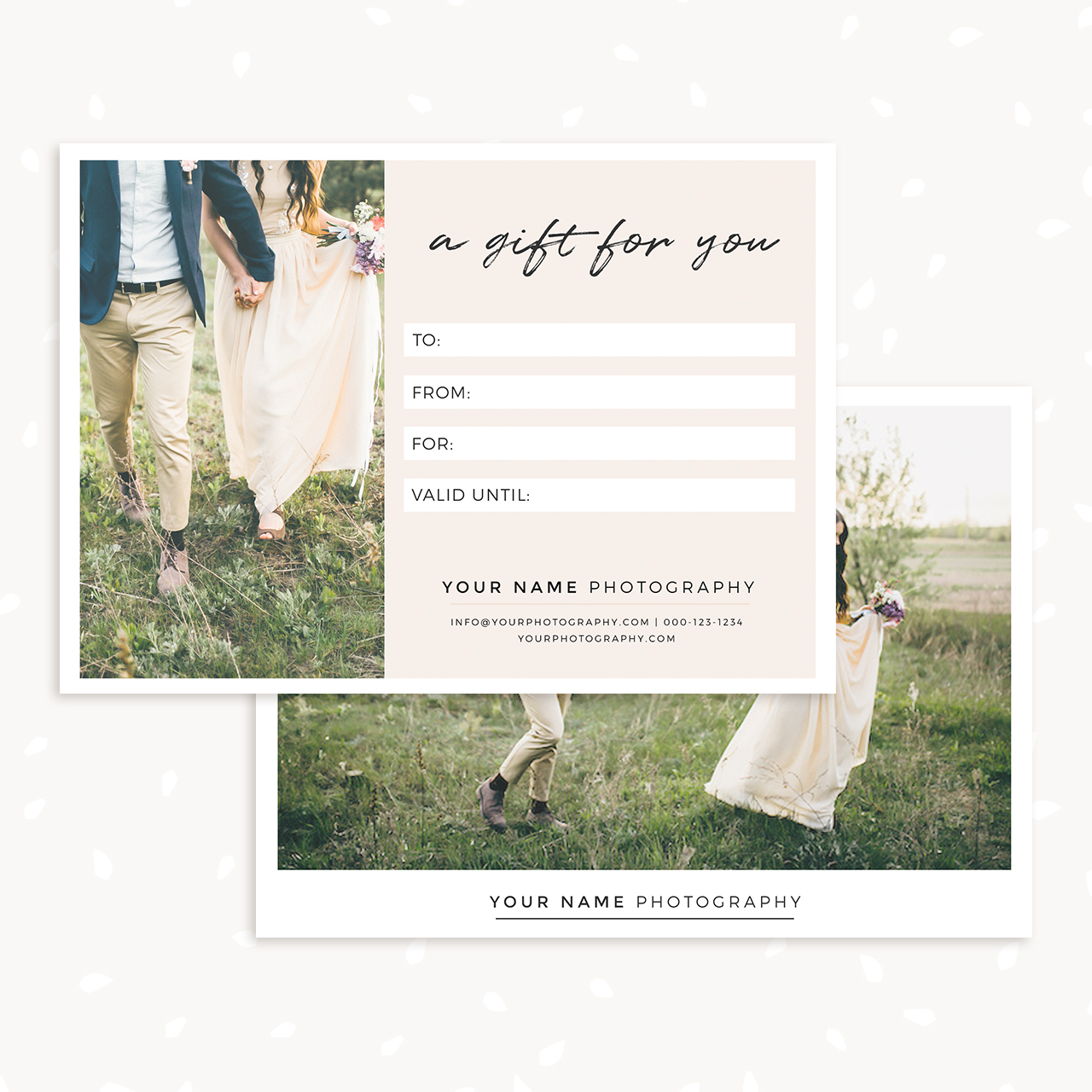 7x5 gift certificate template