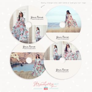 Photography DVD label template