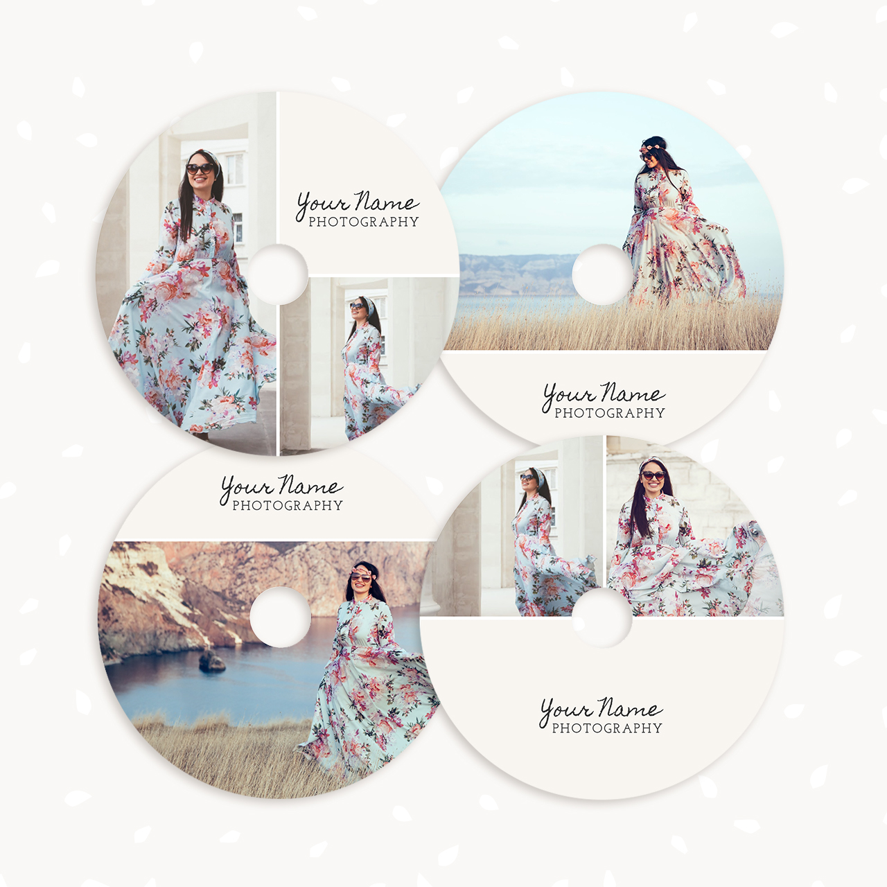 Photography DVD labels photoshop template