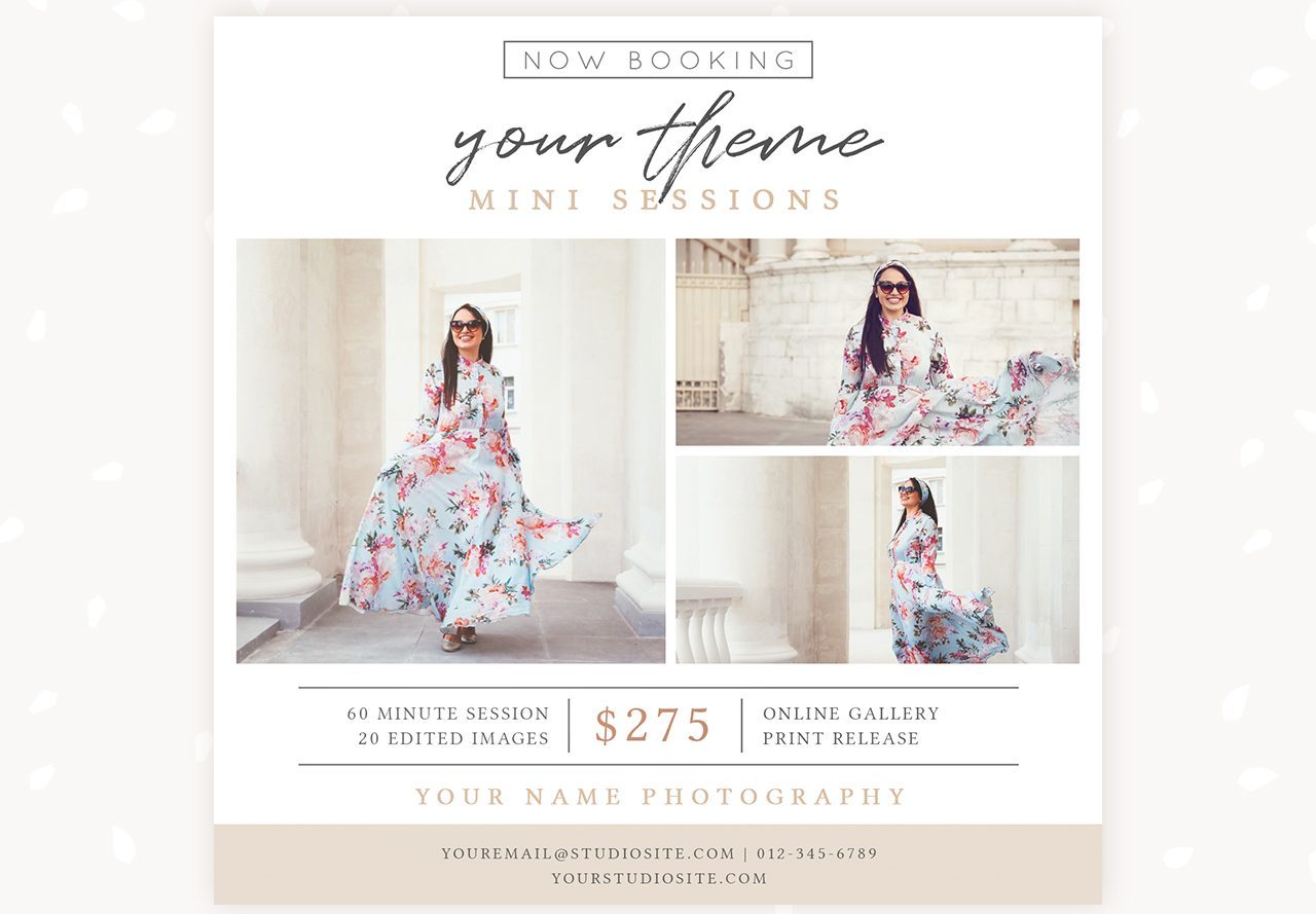 Photography Mini Sessions Template Square