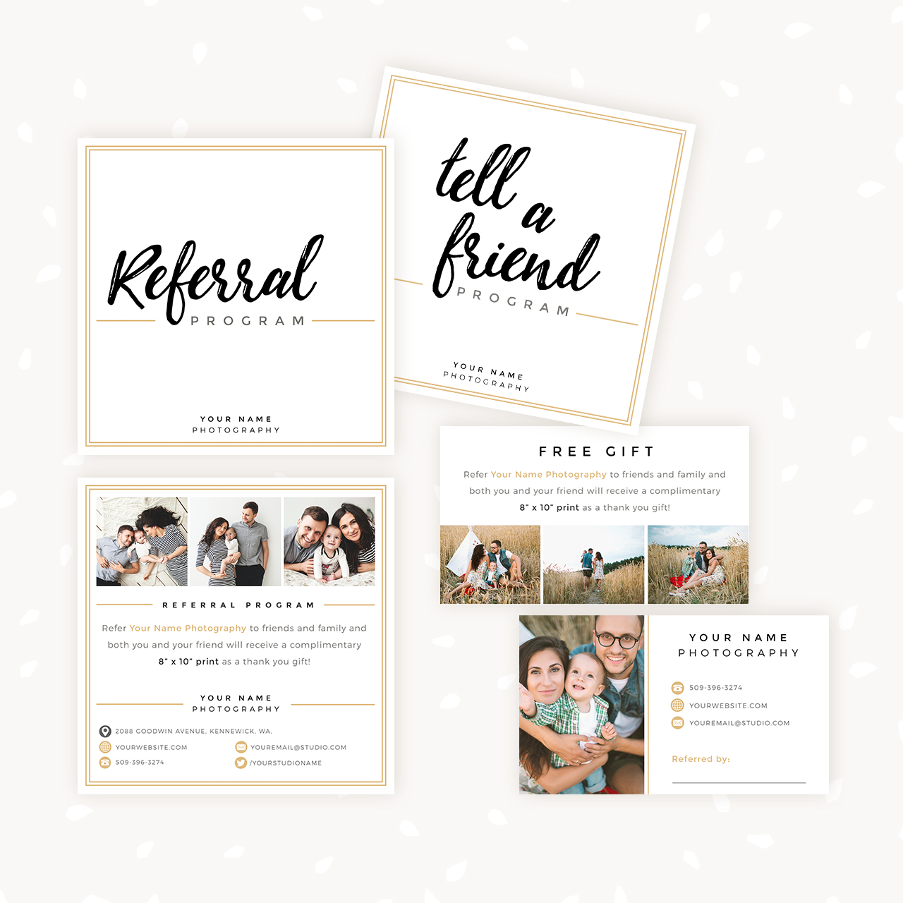 Referral Card Template Free 3919