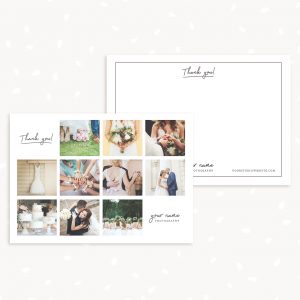 Square collage photography note card