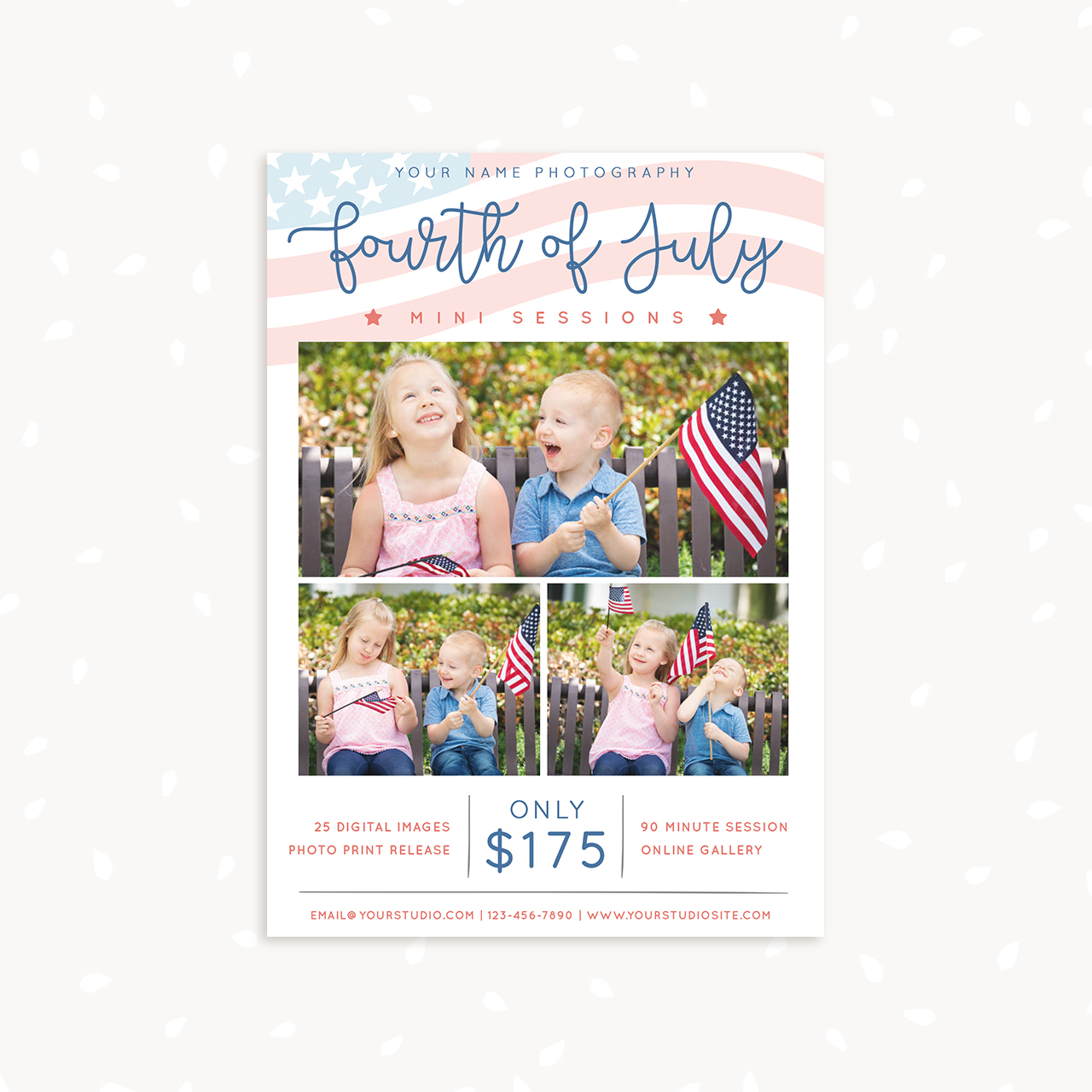 4th of July Mini Sessions Template