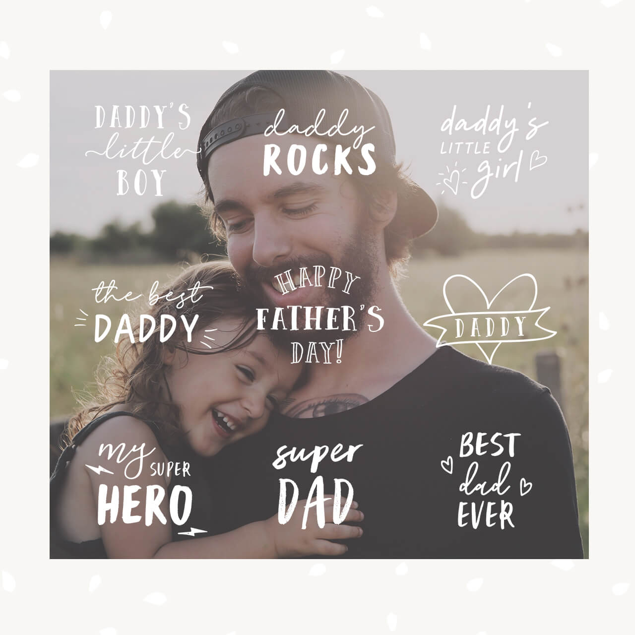 Father's Day Text Overlays