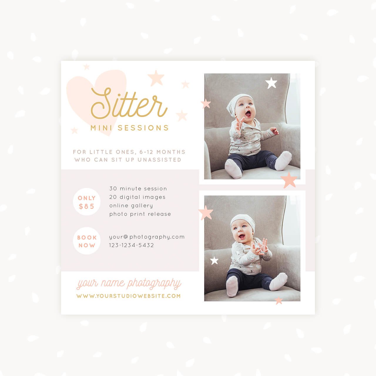 Baby Sitting Mini Sessions Template