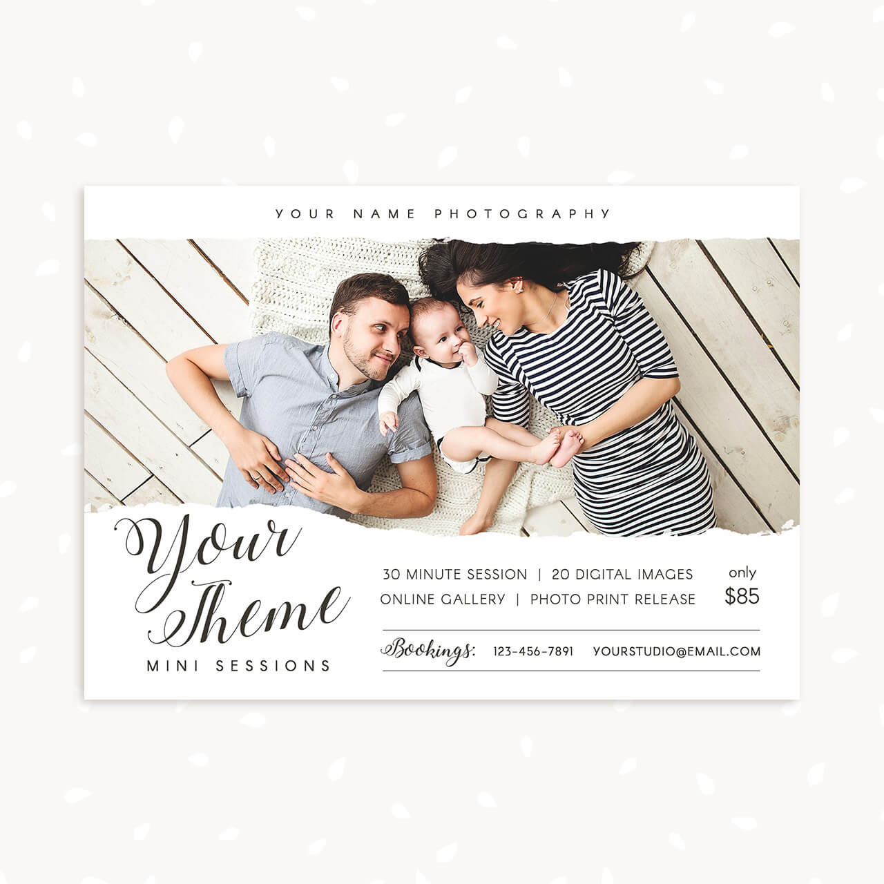 Hand Lettering Mini Sessions Template