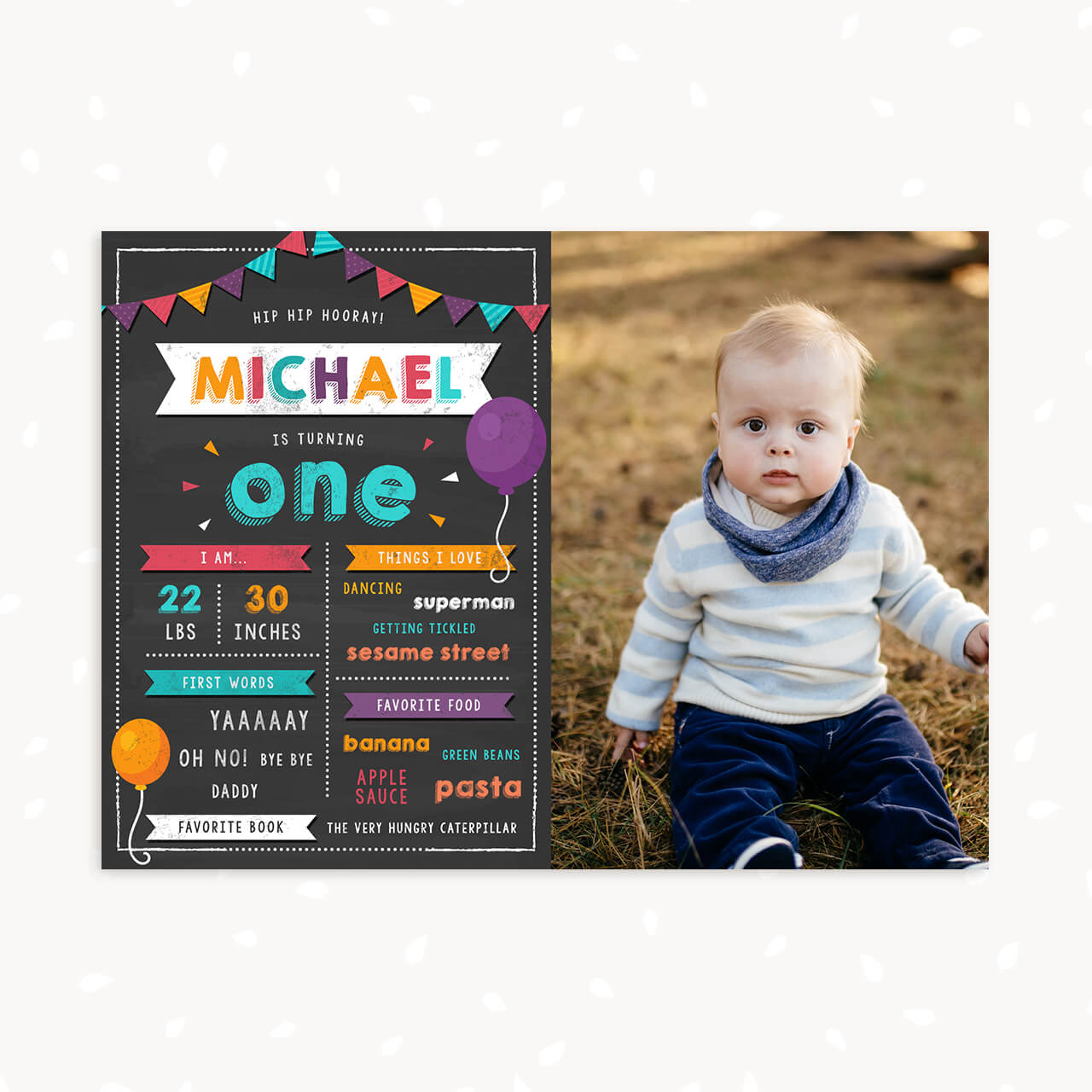 first-birthday-chalkboard-template-with-photo-and-stats-strawberry-kit