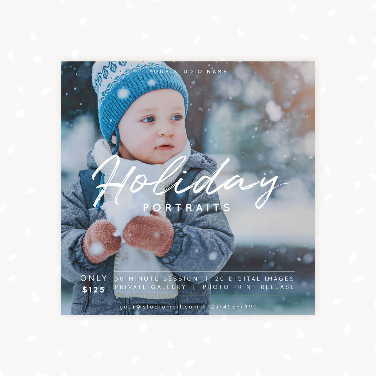 Holidays Mini Sessions Photography Template