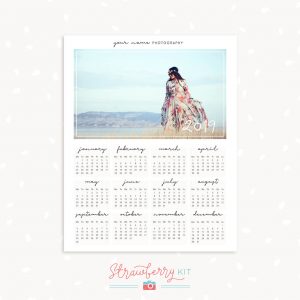 2019 Photography Calendar Template