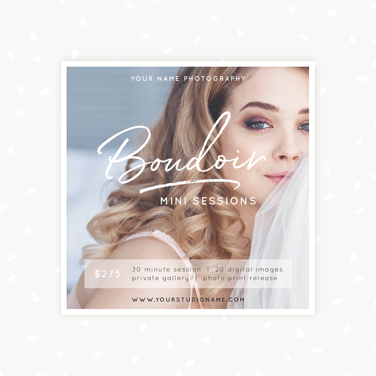 boudoir session marketing