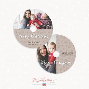 Christmas DVD label templates photography