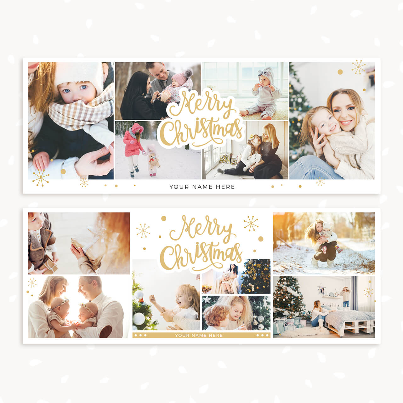 Christmas Facebook Headers Collage Template
