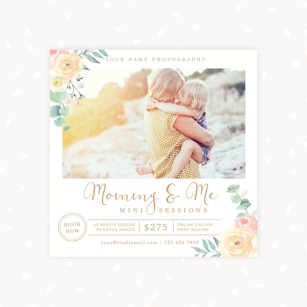 Mommy and Me Mini Sessions Template