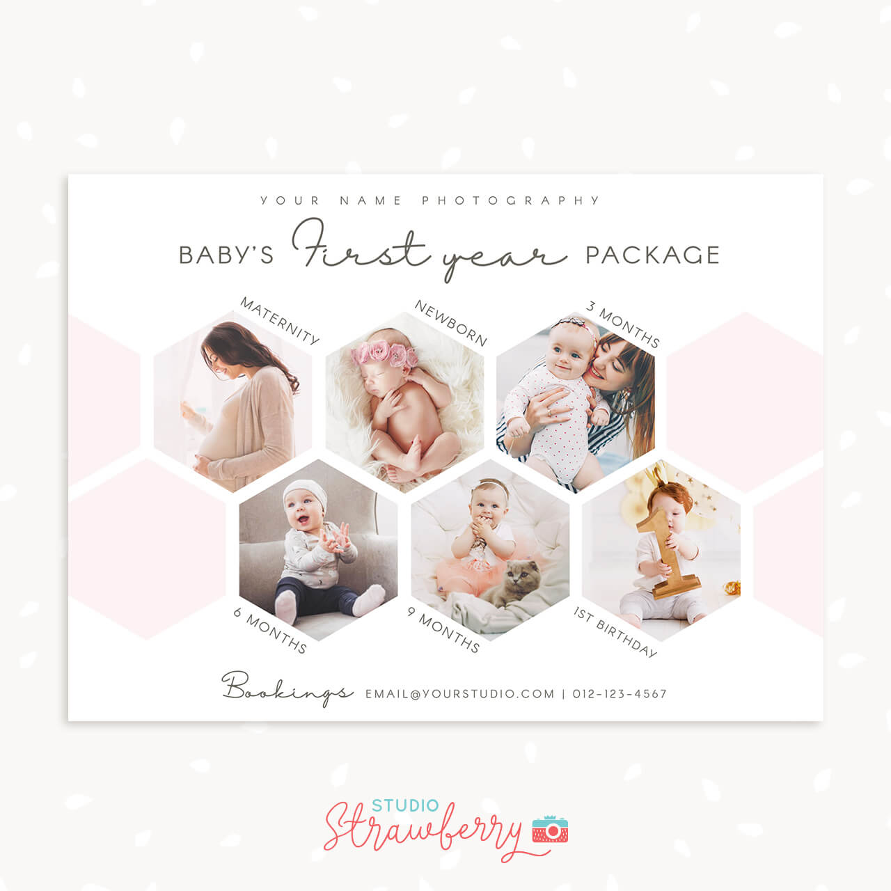 Baby First Year Photography Package Marketing Template