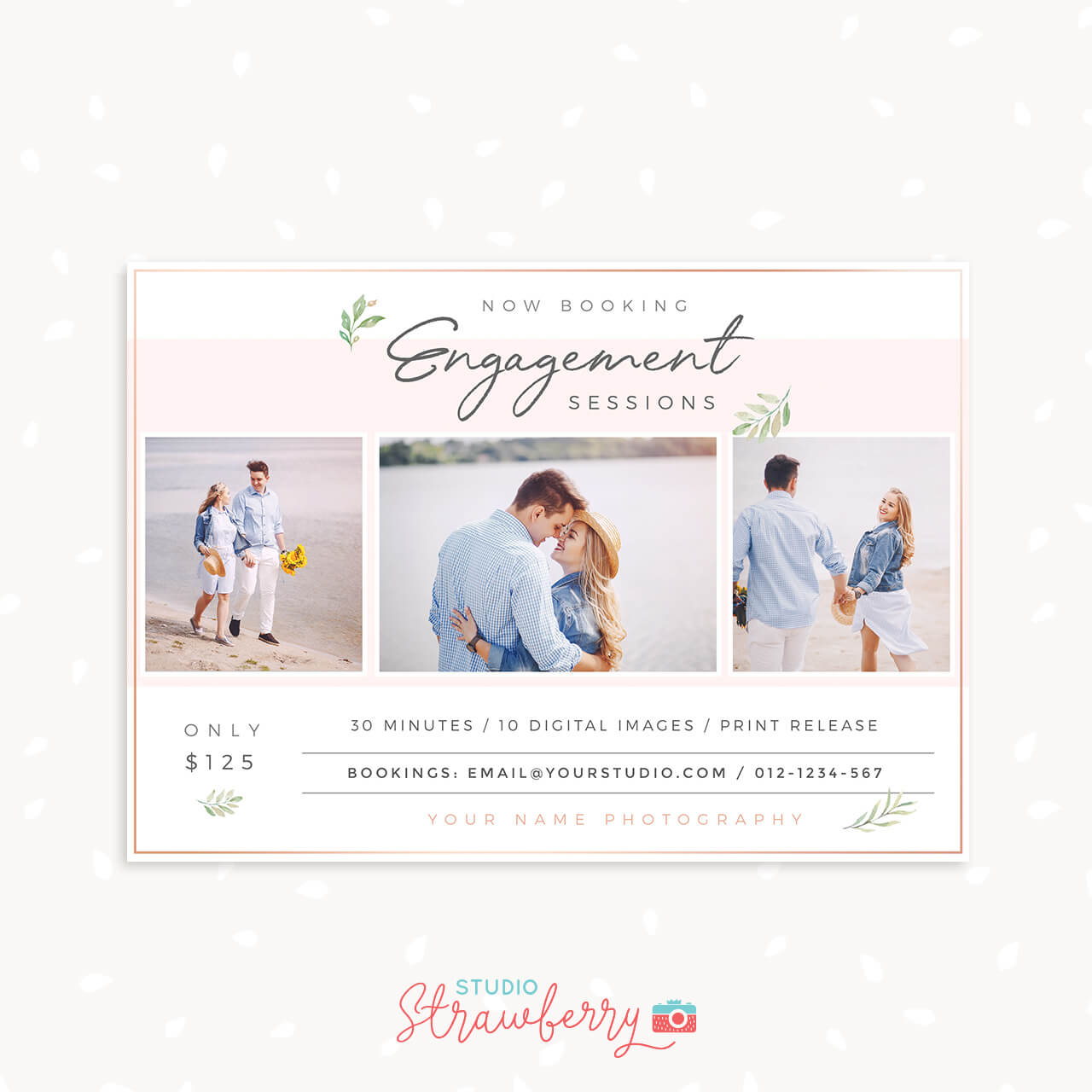 Engagement sessions marketing template