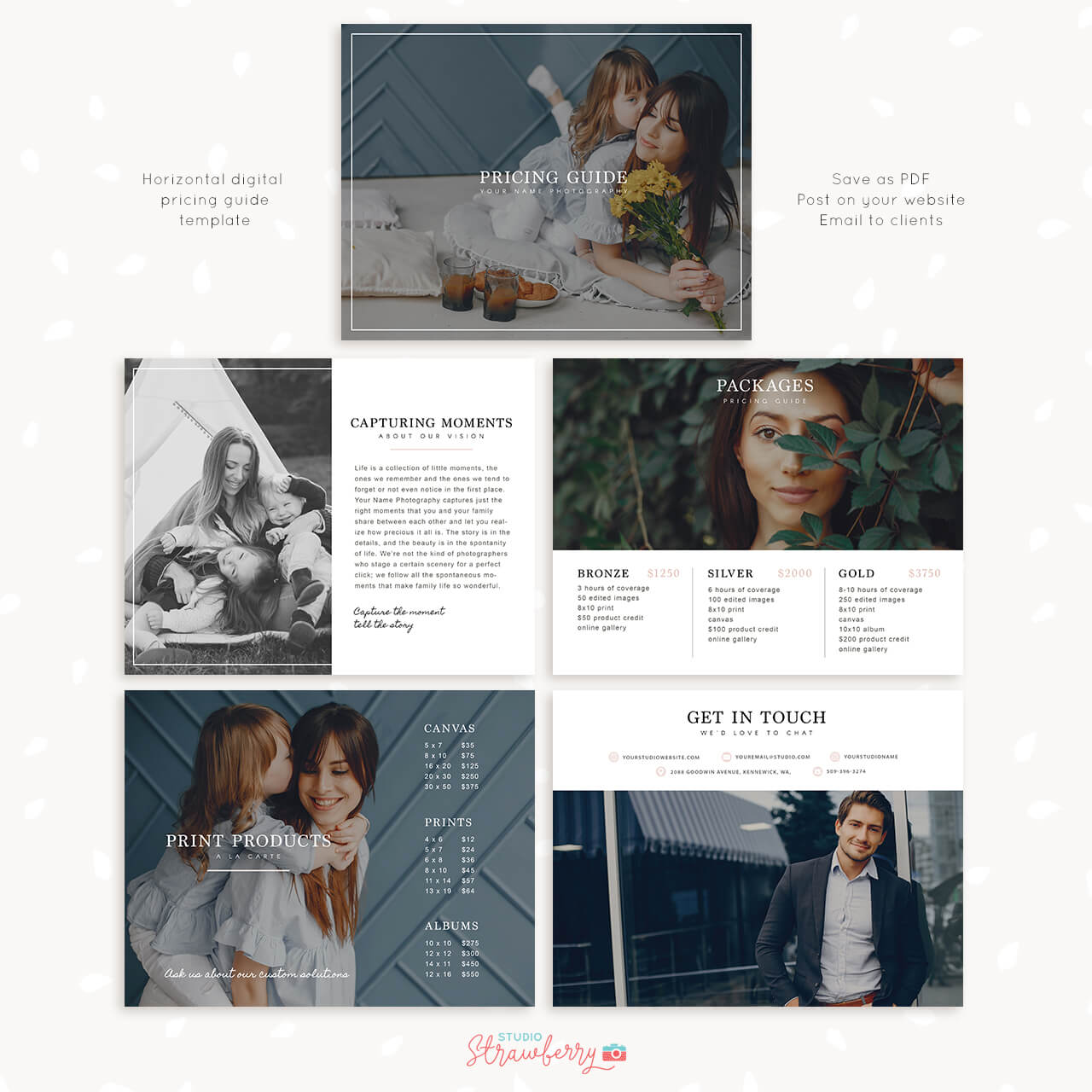 PDF Horizontal Pricing Guide Template Photographers