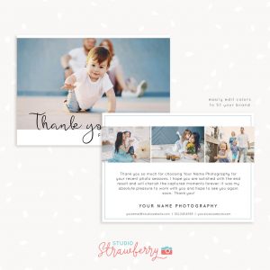 Photographer Thank You Card Template