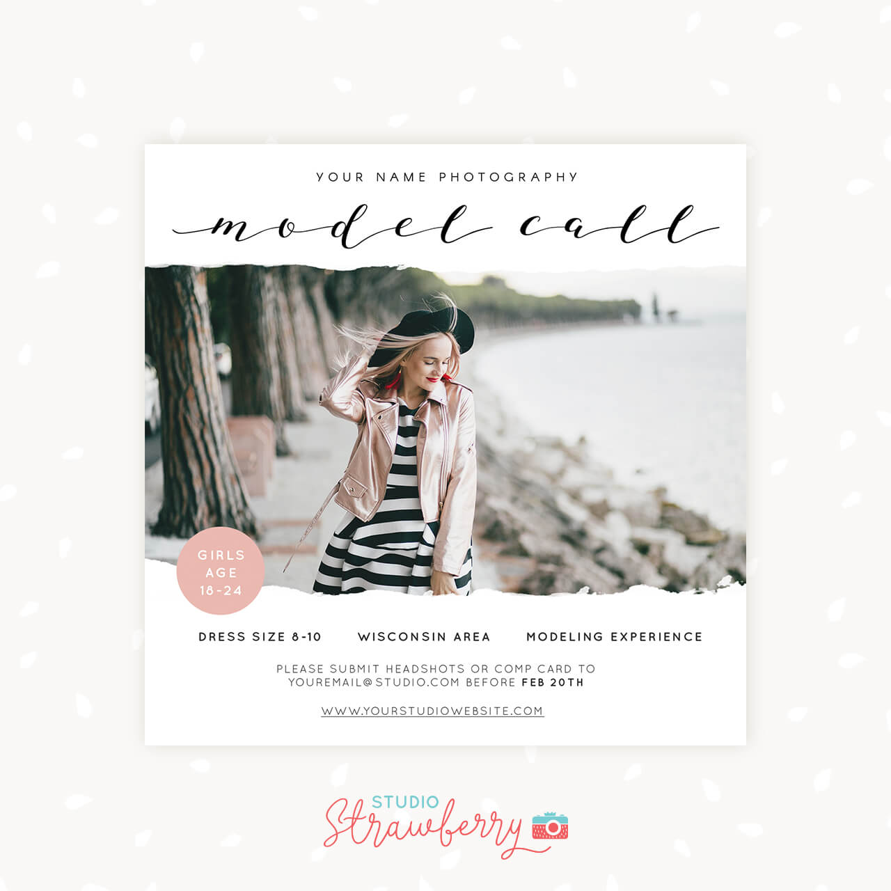 Free Model Call Template FREE PRINTABLE TEMPLATES