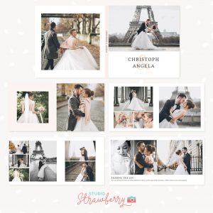 Wedding Album 12 inch Photoshop Template