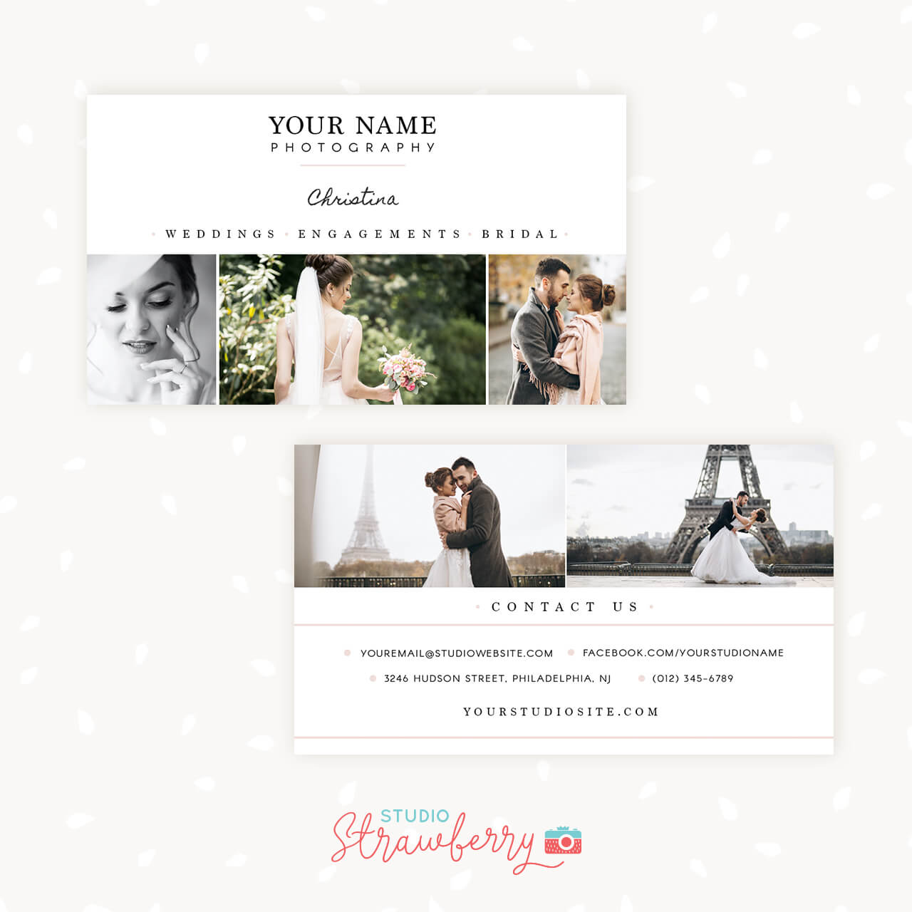 Wedding Photographer Business Card Template