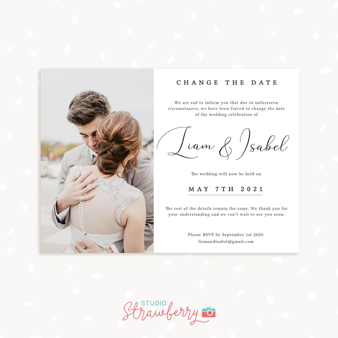 Change the date card template