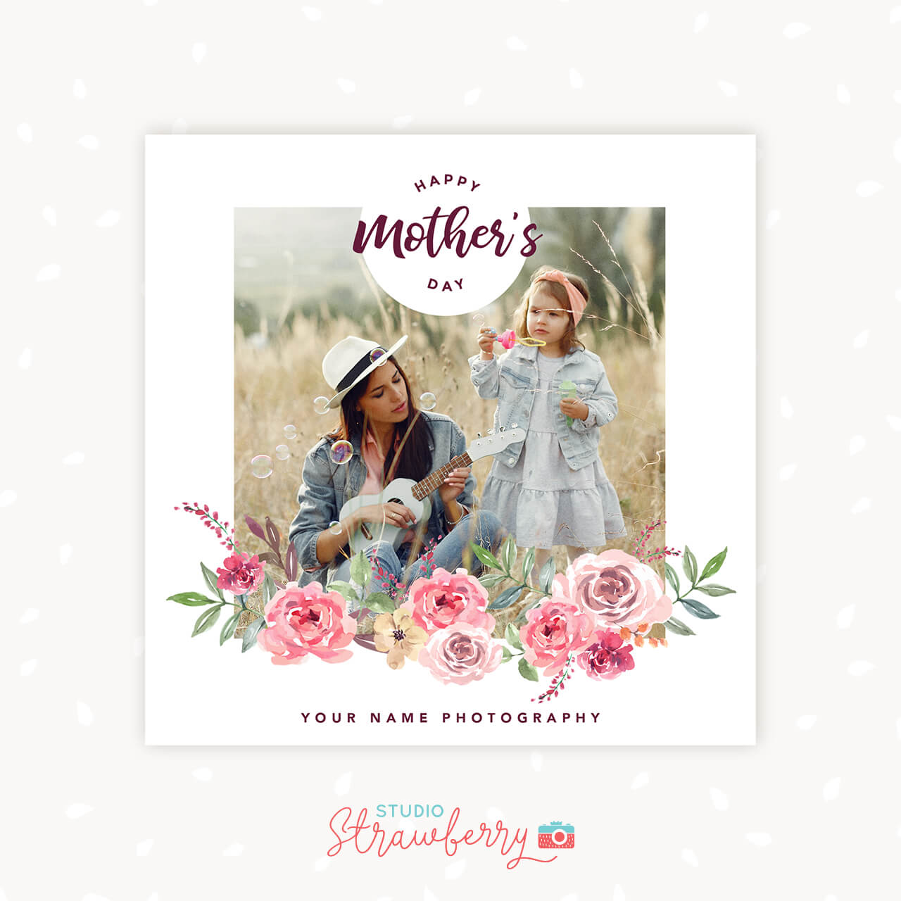 Happy Mothers day social media post / blog post – Strawberry Kit