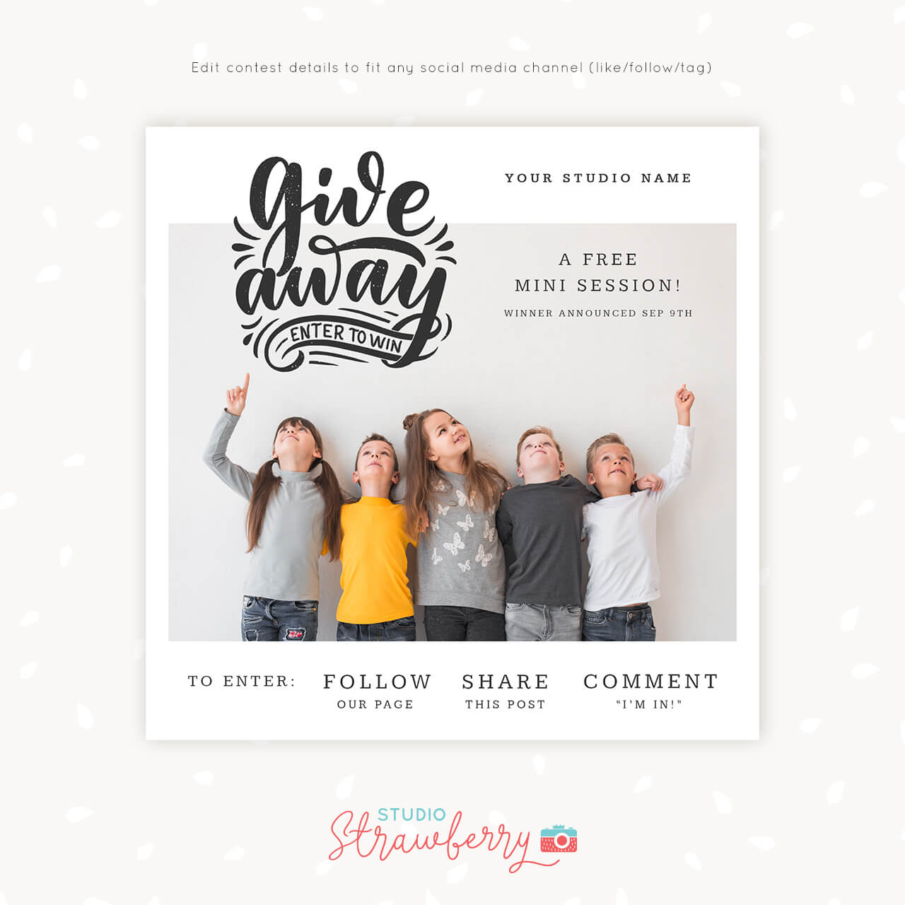 Giveaway Contest Template Photographer