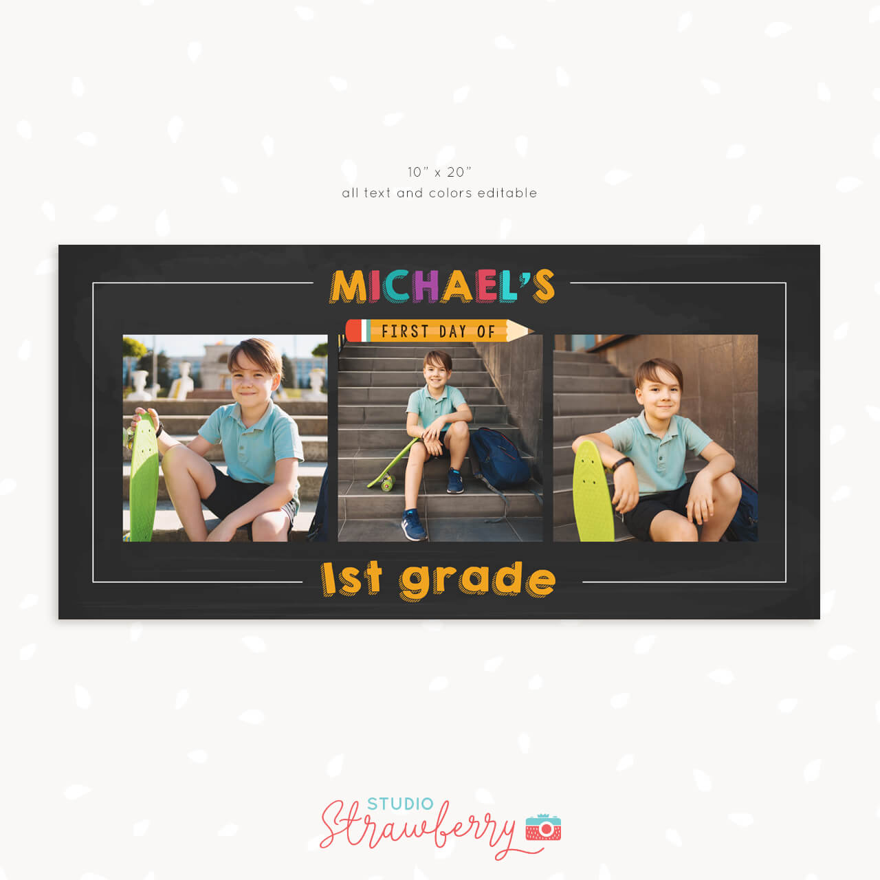 Back to school photo collage 10x20