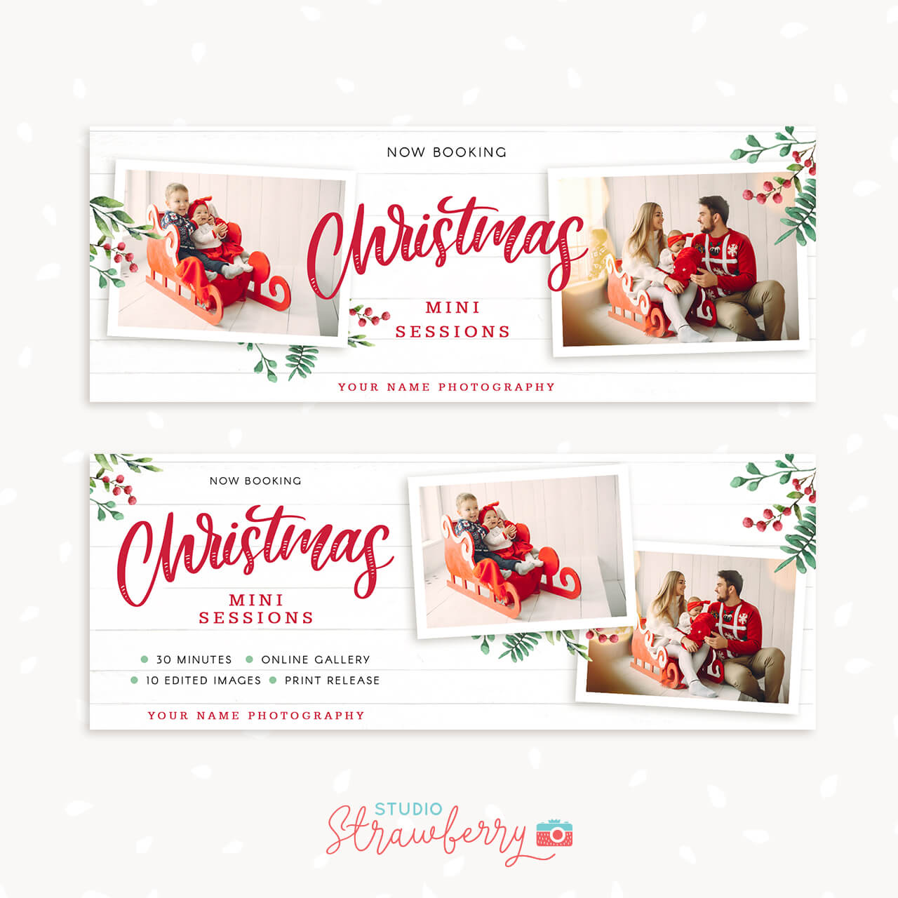 Christmas mini sessions facebook covers