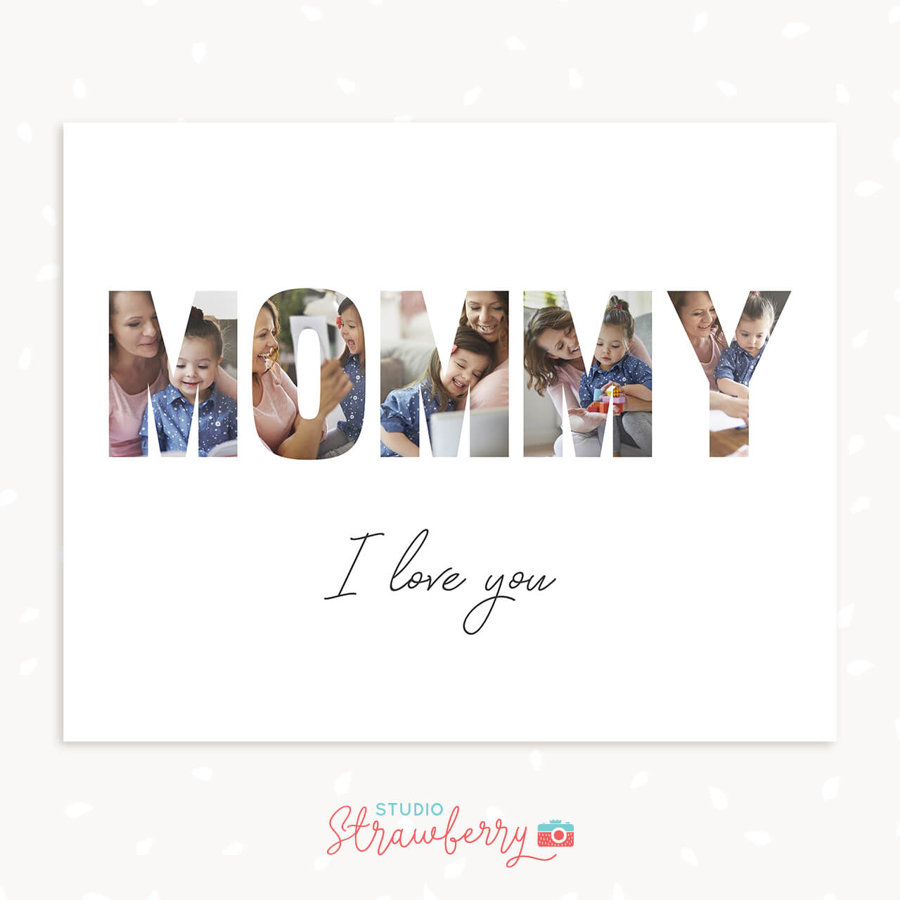 Mothers Day Photo Collage Template Mommy