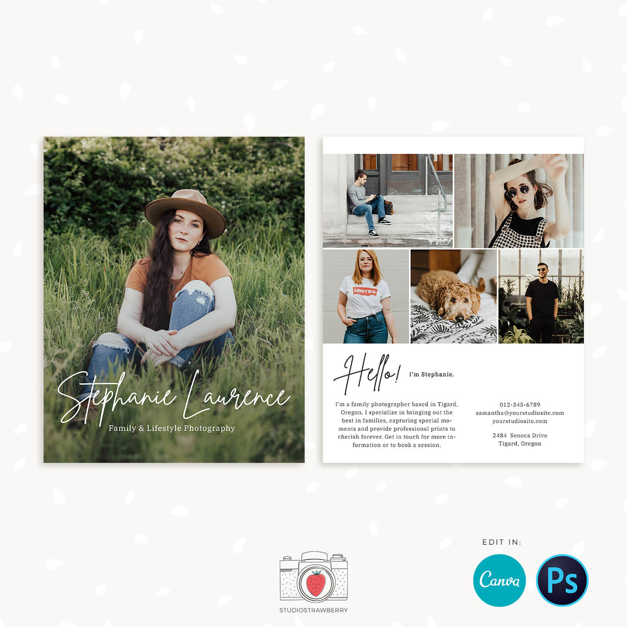 Photography Flyer Template Canva 8x10