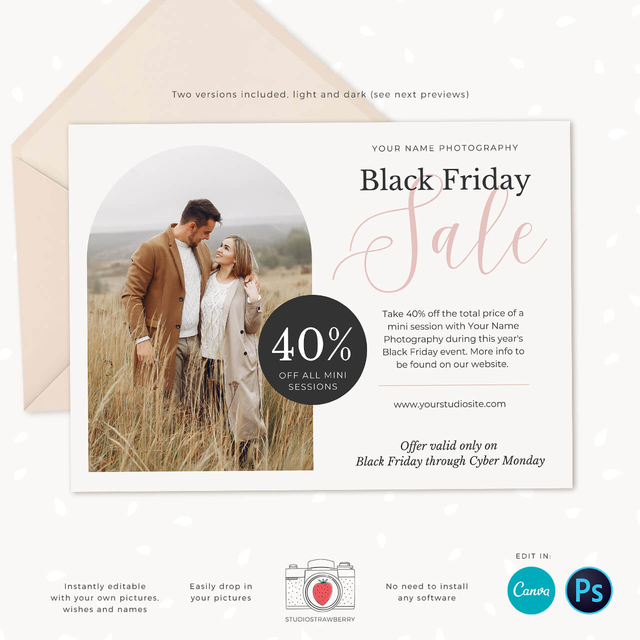 Black Friday Sale Photographer Sessions Canva