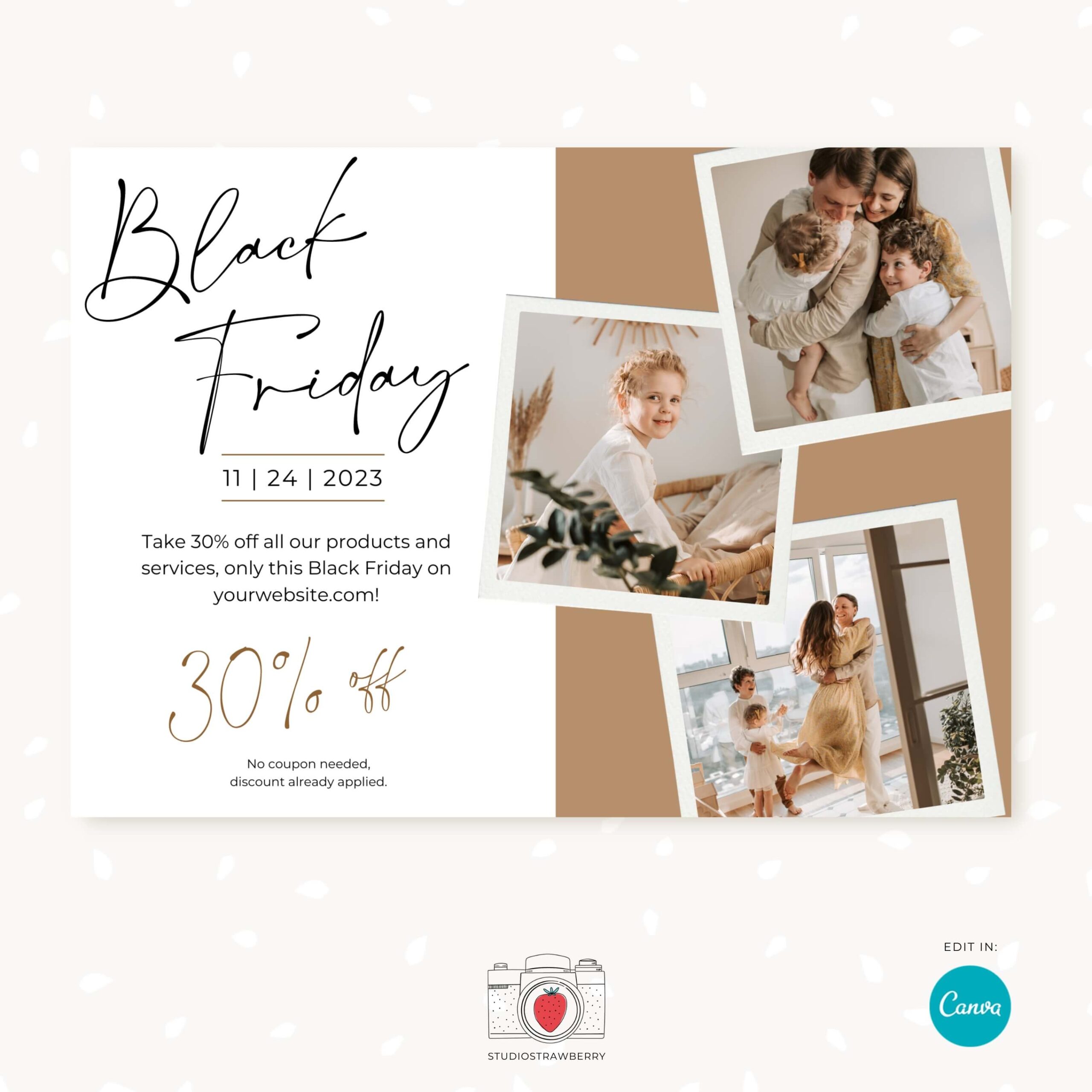 Photographer Black Friday template pictures