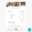 Canva invoice template with photos