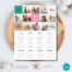 One page printable 2025 photo calendar