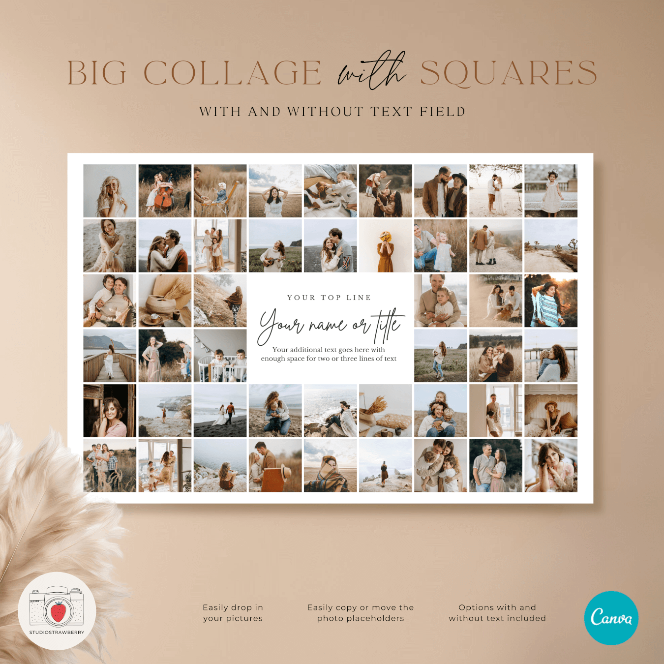 editable large photo collage template