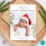 personalized baby first holiday card